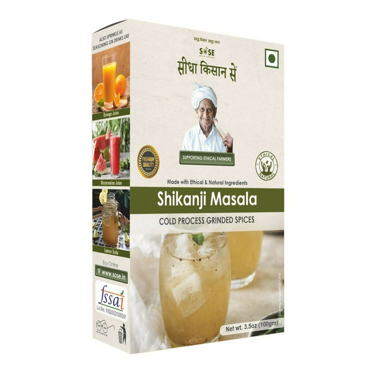 Gir Sidha Kisan Se Natural Shikanji Masala - 100 gm