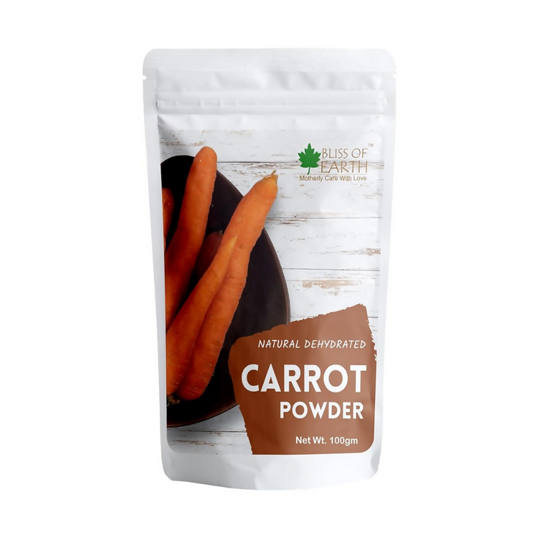 Bliss of Earth Natural Dehydrated Carrot Powder - 100 gm