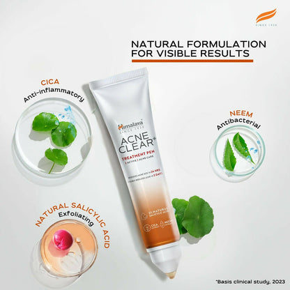 Himalaya Herbals Acne Clear+ Spot Treatment Pen with 2% Natural Salicylic Acid Day Cream - 15 ml