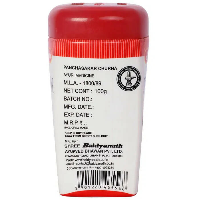 Baidyanath Jhansi Panchasakar Churna - 100 gm