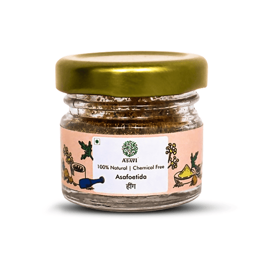 Asavi Handcrafted Natural Hathras Hing (Asafoetida) - 10 gm