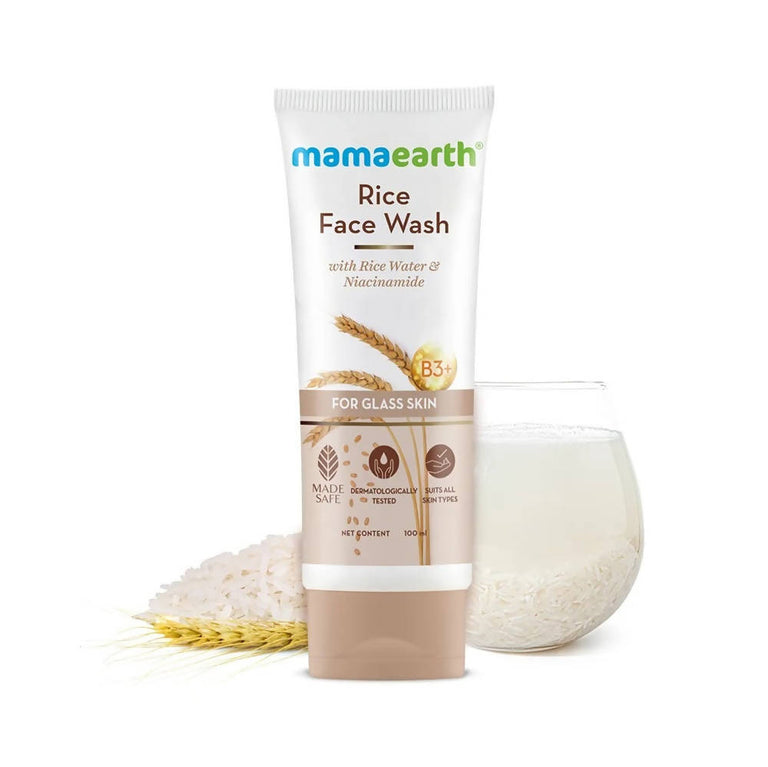 Mamaearth Rice Face Wash With Rice Water & Niacinamide - 100 ml