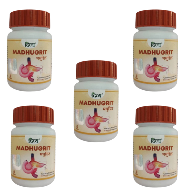 Patanjali Divya Madhugrit Tabs - 60 tabs - Pack of 1