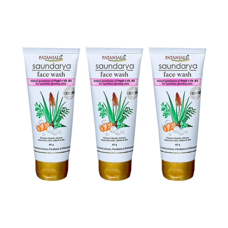 Patanjali Saundarya Face Wash - Pack of 1 - 60 gm