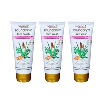 Patanjali Saundarya Face Wash - Pack of 1 - 60 gm