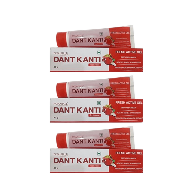 Patanjali Dant Kanti Fresh Active Gel (80 GM) - Pack of 1