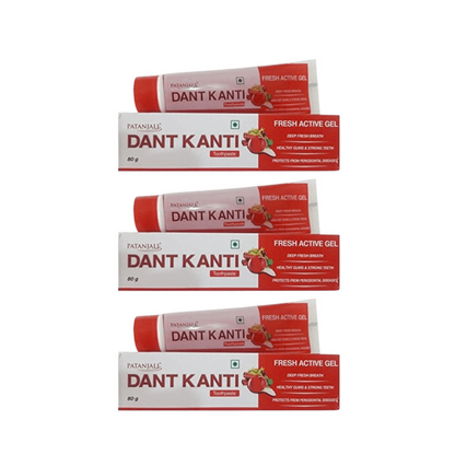 Patanjali Dant Kanti Fresh Active Gel (80 GM) - Pack of 1