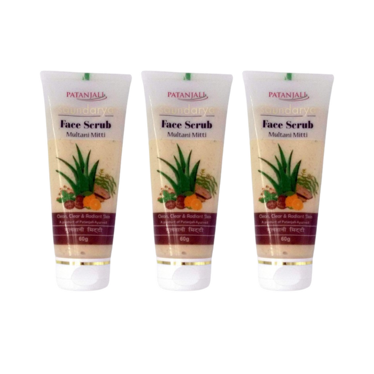 Patanjali Saundarya Multani Mitti Face Scrub - 60 gm - Pack of 1