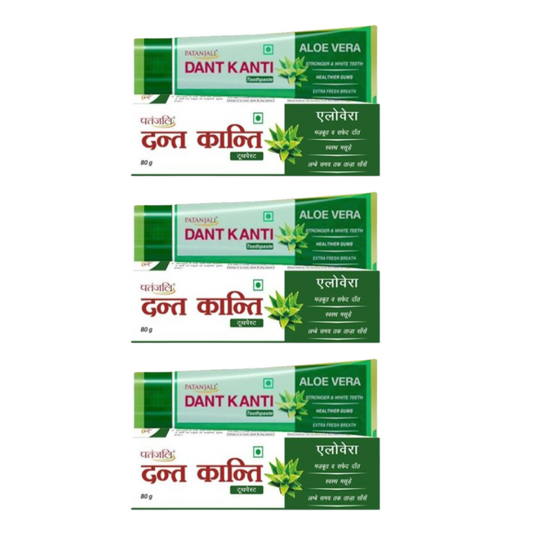 Patanjali Dant Kanti Aloevera Gel Tooth Paste (80 GM) - Pack of 1