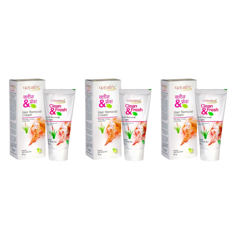 Patanjali Clean & Fresh Hair Removal Cream - Pack of 1