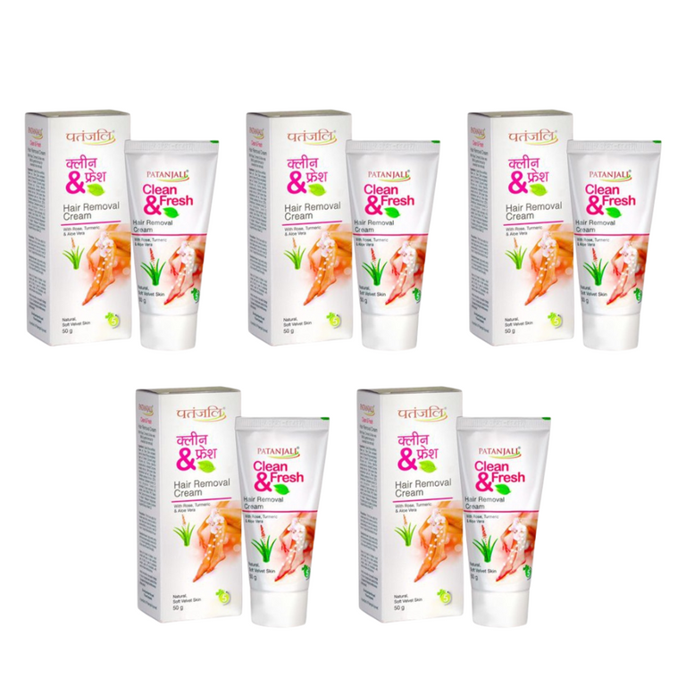 Patanjali Clean & Fresh Hair Removal Cream - Pack of 1