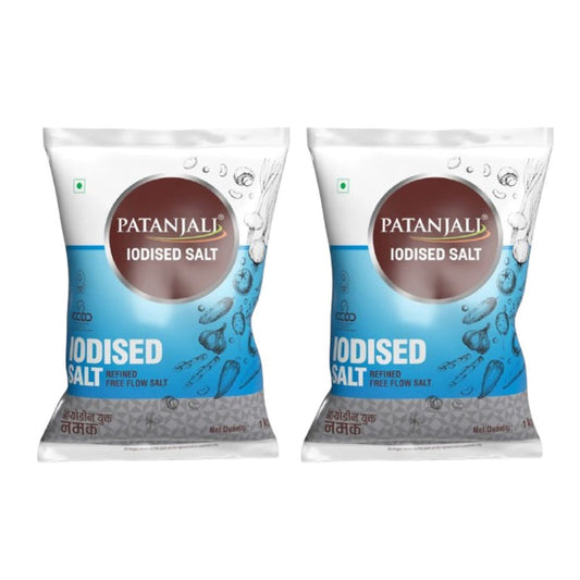Patanjali Iodized Namak - 1 kg - Pack of 2