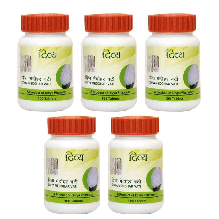 Patanjali Divya Medohar Vati - 100 Tablets - Pack of 1