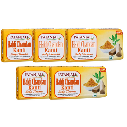 Patanjali Haldi Chandan Kanti Body Cleanser - 75 gm - Pack of 1
