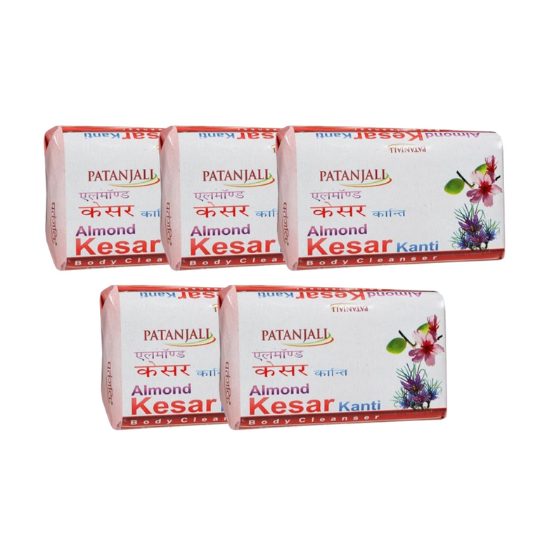 Patanjali Almond Kesar Kanti Body Cleanser Soap (75 gms) - Pack of 1