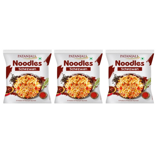 Patanjali Noodles Schezwan - Pack of 3 - 60 gm