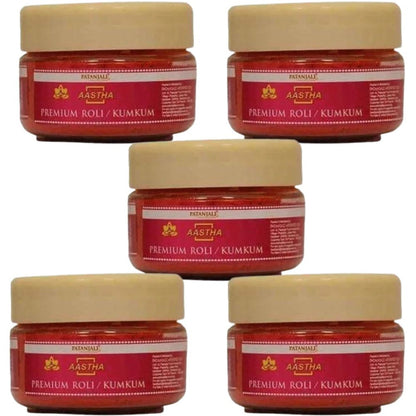 Patanjali Aastha Premium Roli / Kumkum (25 gm) - Pack of 1
