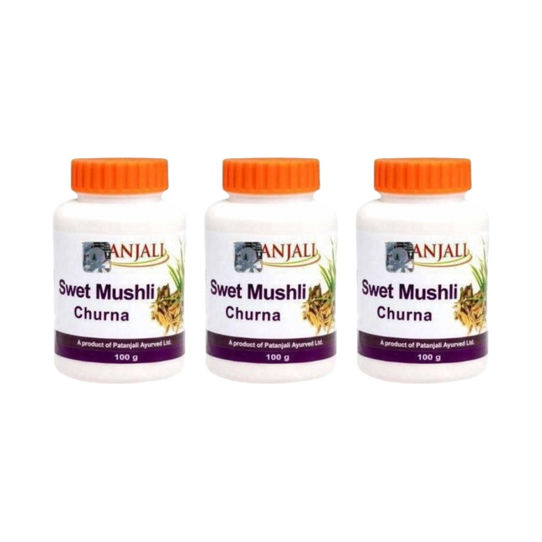 Patanjali Swet Mushli Churna - 100 gm - Pack of 1