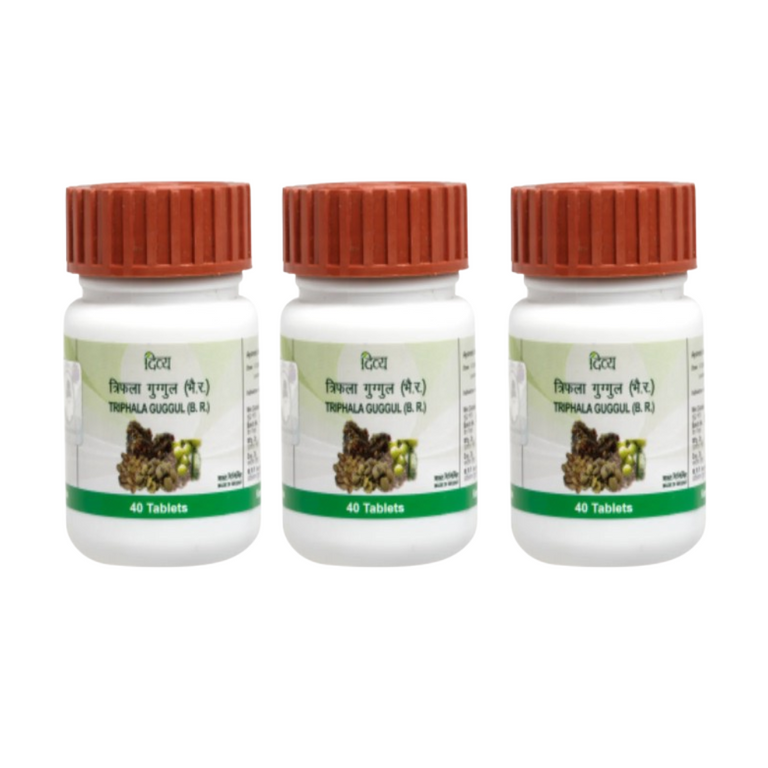 Patanjali Triphala Guggul Tabs - 40 tabs - Pack of 1