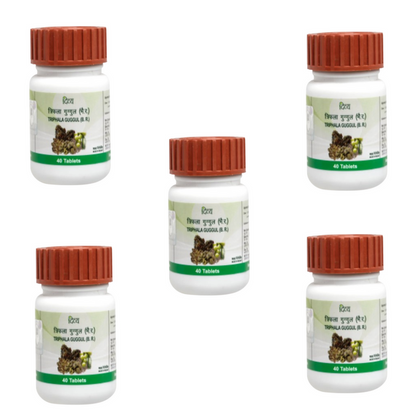 Patanjali Triphala Guggul Tabs - 40 tabs - Pack of 1