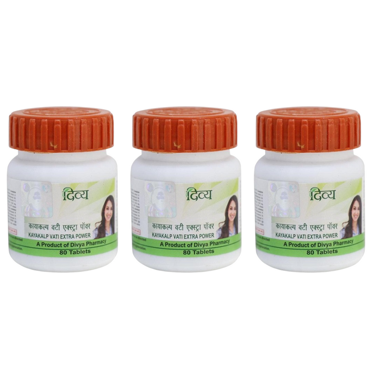 Patanjali Divya Kayakalp Vati Extra Power - 80 tabs - Pack of 1