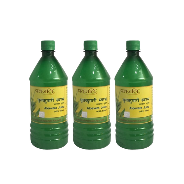 Patanjali Aloevera Juice with Fiber - 1 L - Pack of 1