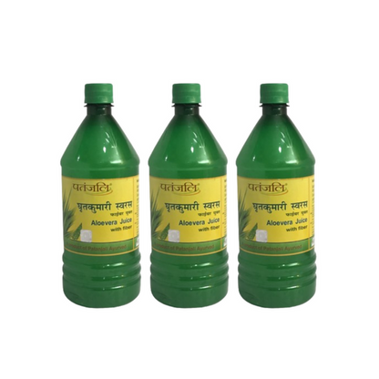 Patanjali Aloevera Juice with Fiber - 1 L - Pack of 1