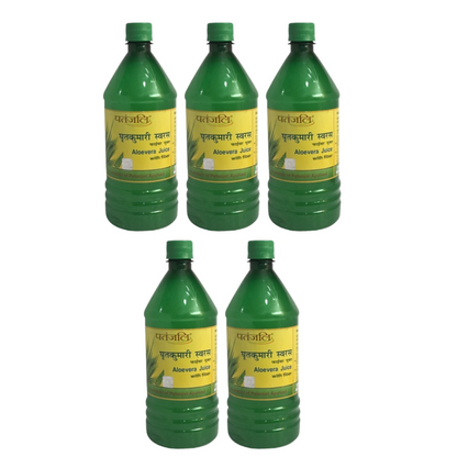 Patanjali Aloevera Juice with Fiber - 1 L - Pack of 1