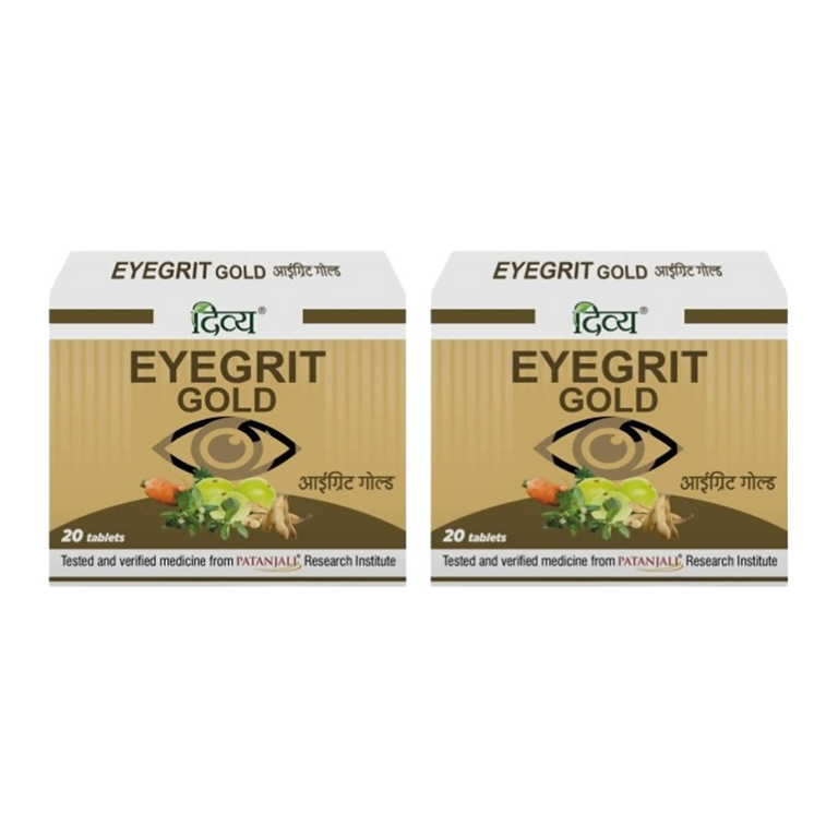Patanjali Eyegrit Gold Tabs - 20 tabs - Pack of 1
