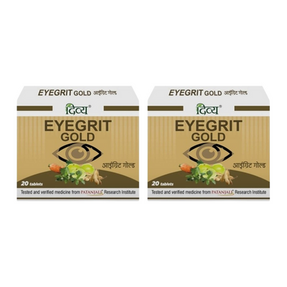 Patanjali Eyegrit Gold Tabs - 20 tabs - Pack of 1