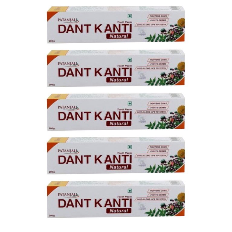 Patanjali Dant Kanti Natural Toothpaste - Pack of 1 - 100 gm