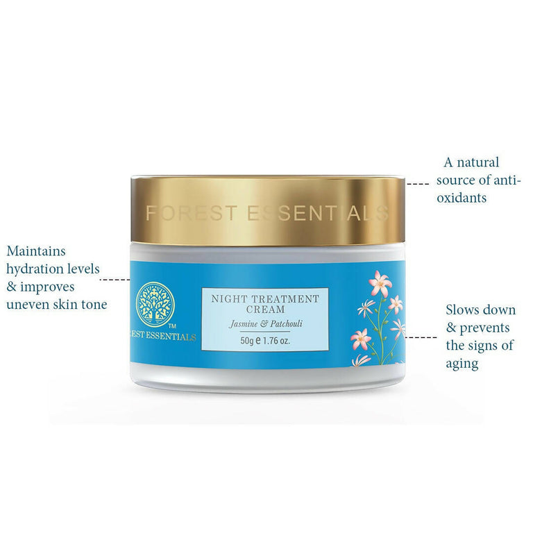 Forest Essentials Night Treatment Cream Jasmine & Patchouli - 50 gm