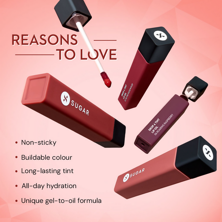 SUGAR Drop A Tint Lip Oil - 02 Retro Rosewood - 4 ml