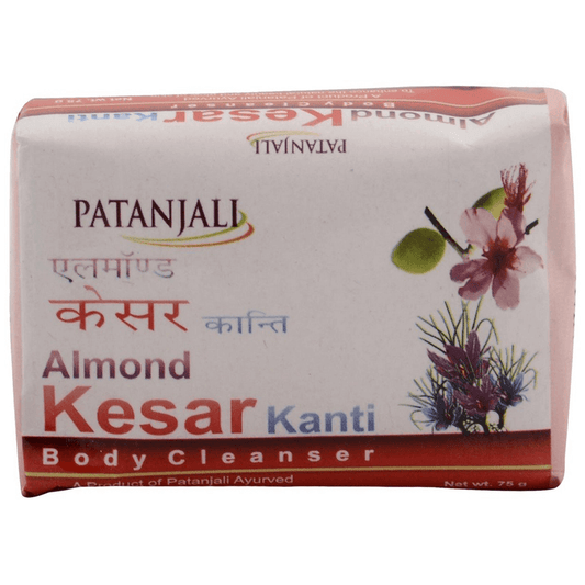 Patanjali Almond Kesar Kanti Body Cleanser Soap (75 gms) - Pack of 1