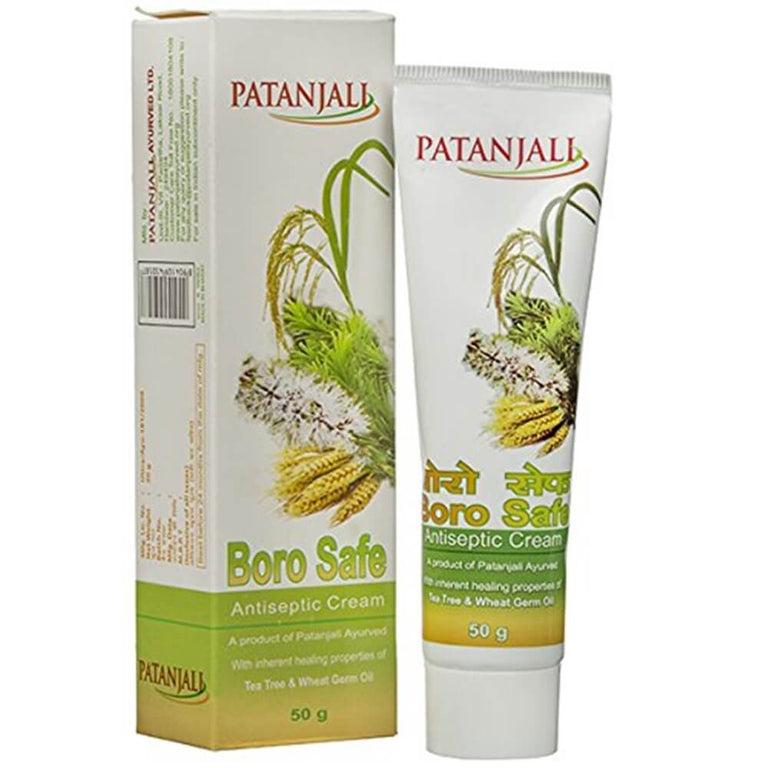 Patanjali Boro Safe Antiseptic Cream With Aloe Vera & Tea Tree Oil - 50 gm