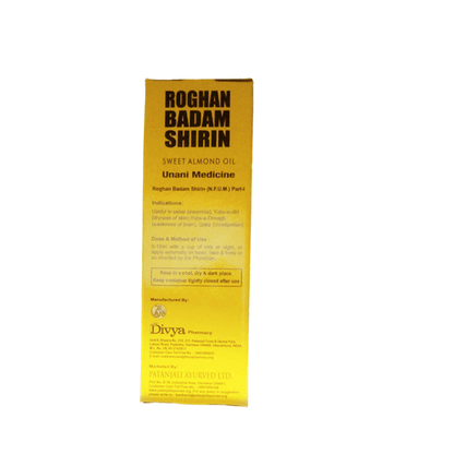 Patanjali Badam Roghan Shirin - 60 ml - Pack of 1