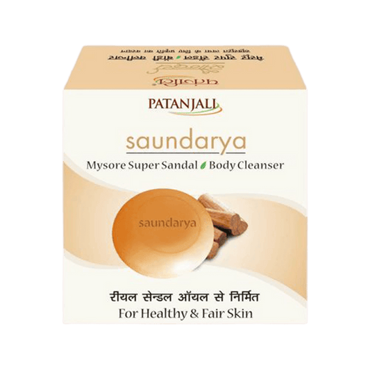Patanjali Saundarya Mysore Super Sandal Body Cleanser (75 GM)