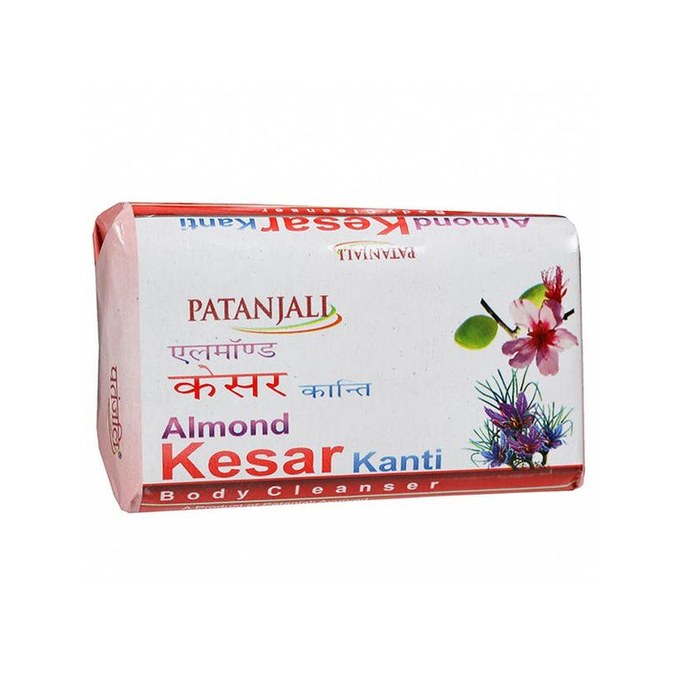 Patanjali Almond Kesar Kanti Body Cleanser Soap (75 gms) - Pack of 1