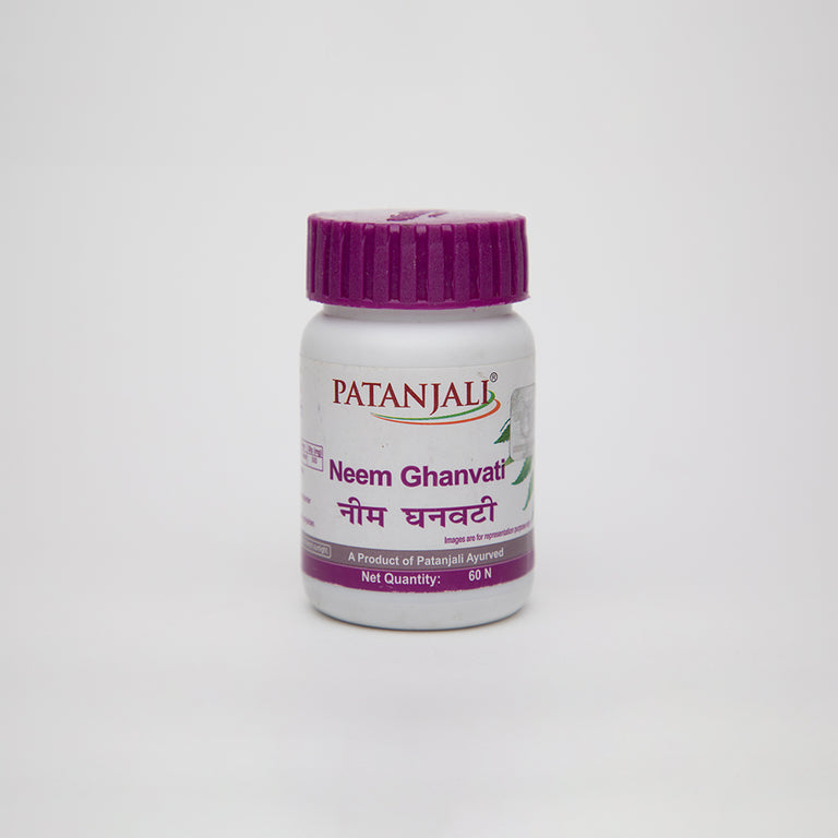 Patanjali Neem Ghan Vati - 60 tabs - Pack of 1