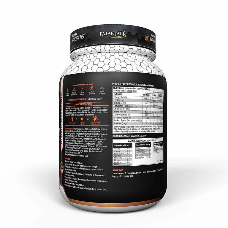 Patanjali Nutrela Sports Mass Gainer (Mal- Kulfi) - 1 kg