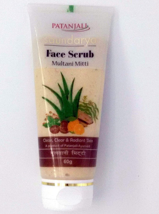 Patanjali Saundarya Multani Mitti Face Scrub - 60 gm - Pack of 1