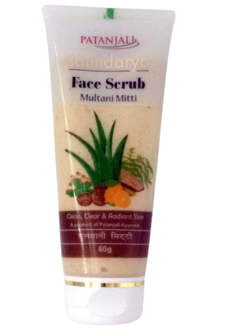 Patanjali Saundarya Multani Mitti Face Scrub - 60 gm - Pack of 1