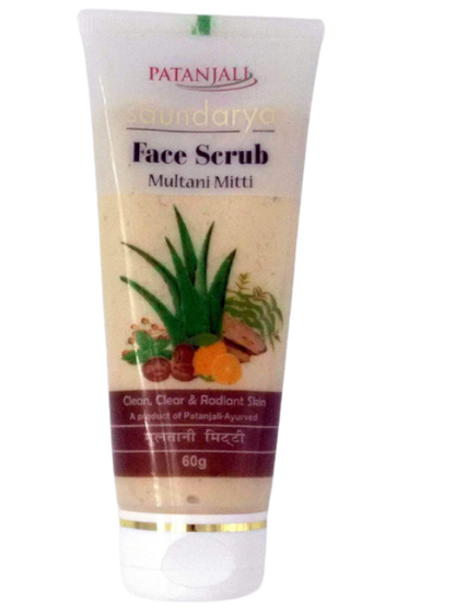 Patanjali Saundarya Multani Mitti Face Scrub - 60 gm - Pack of 1