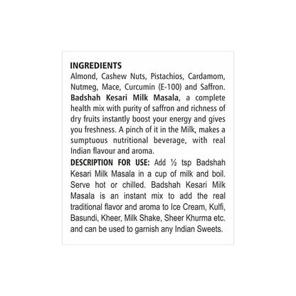 Badshah Kesari Milk Masala Powder - 20 gm