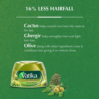 Dabur Vatika Naturals Hair Fall Control Styling Hair Cream - 140 ml