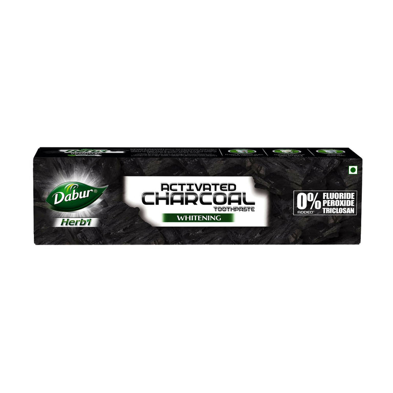 Dabur Herb'l Activated Charcoal & Mint Whitening Toothpaste - 120 gm