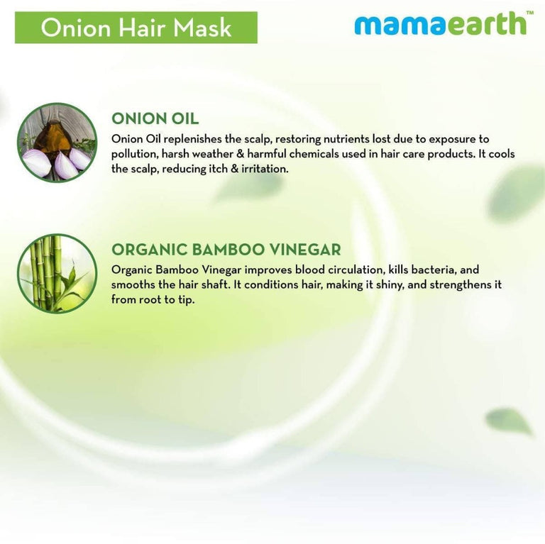 Mamaearth Onion Hair Mask For Hairfall Control - 200 ml - Pack of 1