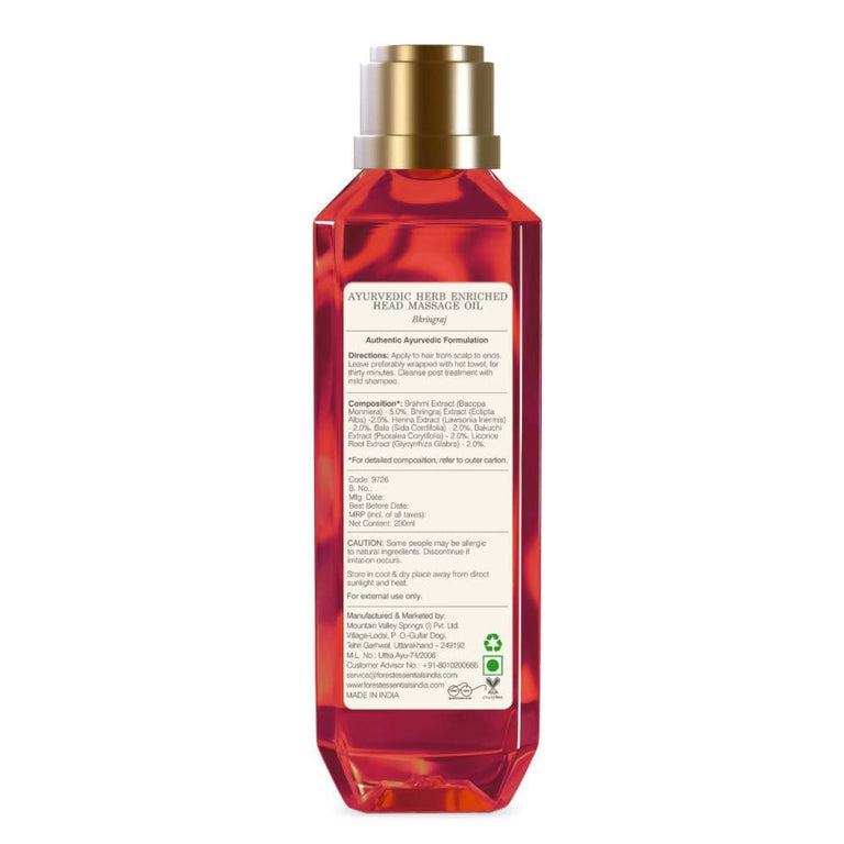 Forest Essentials Ayurvedic Herb Enriched Head Massage Oil Bhringraj - 50 ml