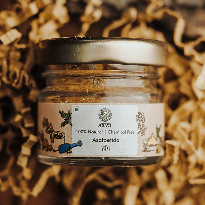 Asavi Handcrafted Natural Hathras Hing (Asafoetida) - 10 gm