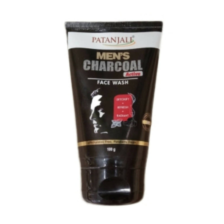 Patanjali Men's Charcoal Active Face Wash - 100 gm